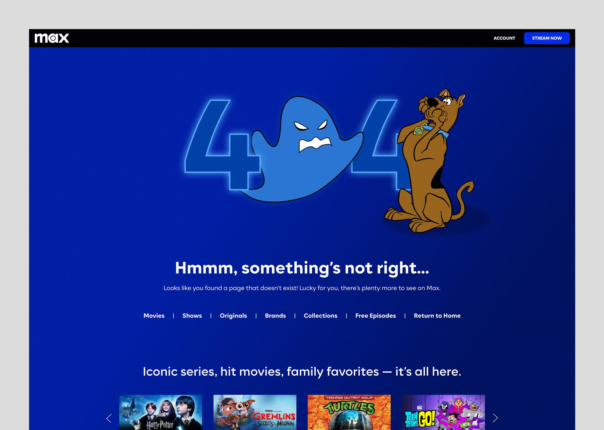 Max's 404 Error - Scooby Doo Design