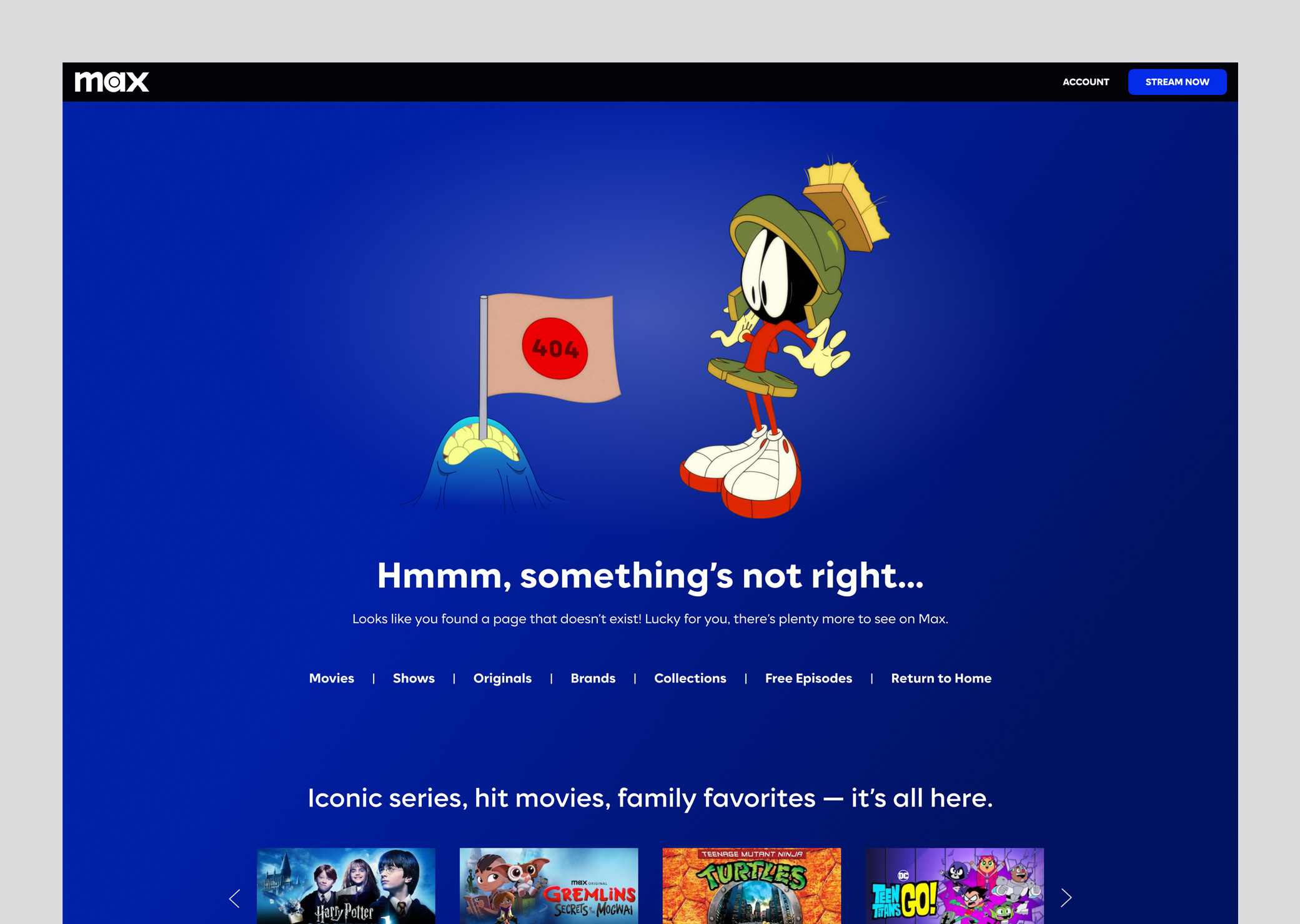 Max's 404 Error - The Martian Design